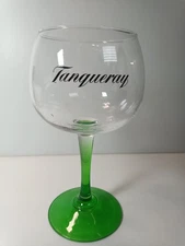 Tanqueray Gin Balloon Stemmed Green Glass