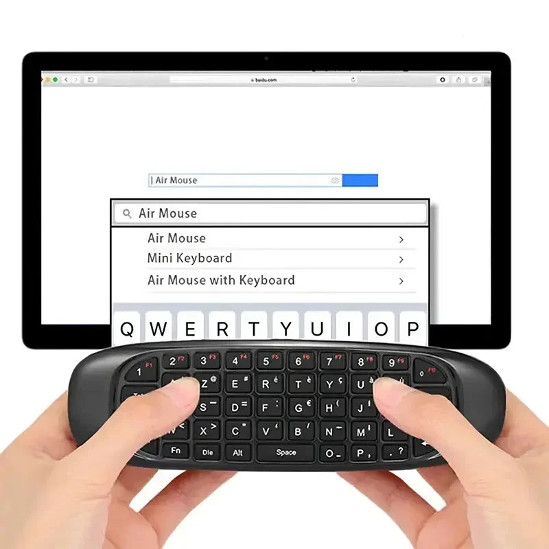 Kabelloser TV-Pilot mit Tastatur und Maus für Smart TV 10M 3W1 Wireless Air Mous - Bild 2 von 3