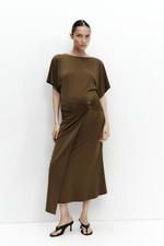 H&M MAMA WRAP-DETAIL DRESS