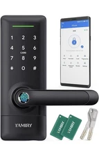 Smart Door Lock, Biometric Fingerprint, Keyless Entry, App Control, 6 Ways to...