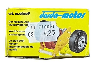 Darda Motor Vintage germany 1970s Yellow World s Smallest Exchange Motor NOS