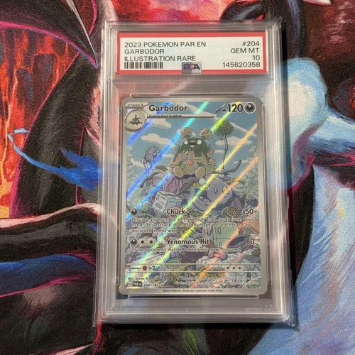 Paradox Rift Garbodor 204/182 SV04 Illustration Rare PSA 10