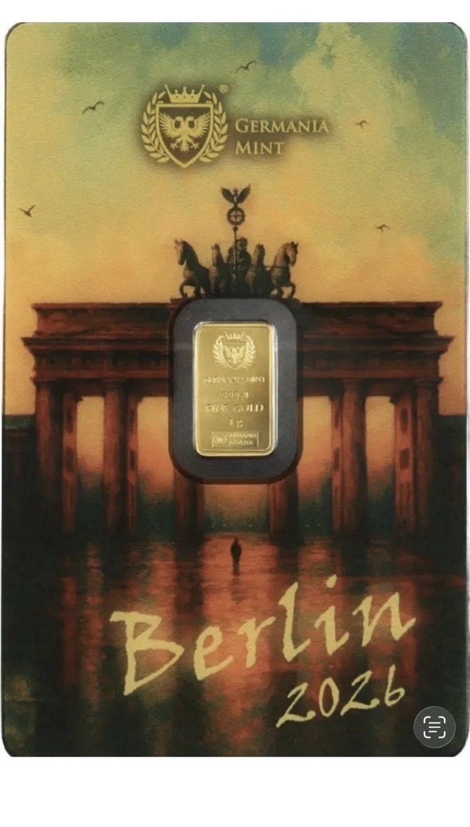 2026 Germania Mint Berlin World Fair Bear Colorized 1 Gram 9999