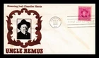 Dr Jim Stamps Joel Chandler Harris First Day Cover Pasted Photo Cachet
