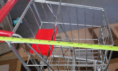 Toddler Toy Shopping Cart With Sturdy Metal Frame Grocery Cart Supermarket Kids - Picture 4 of 8