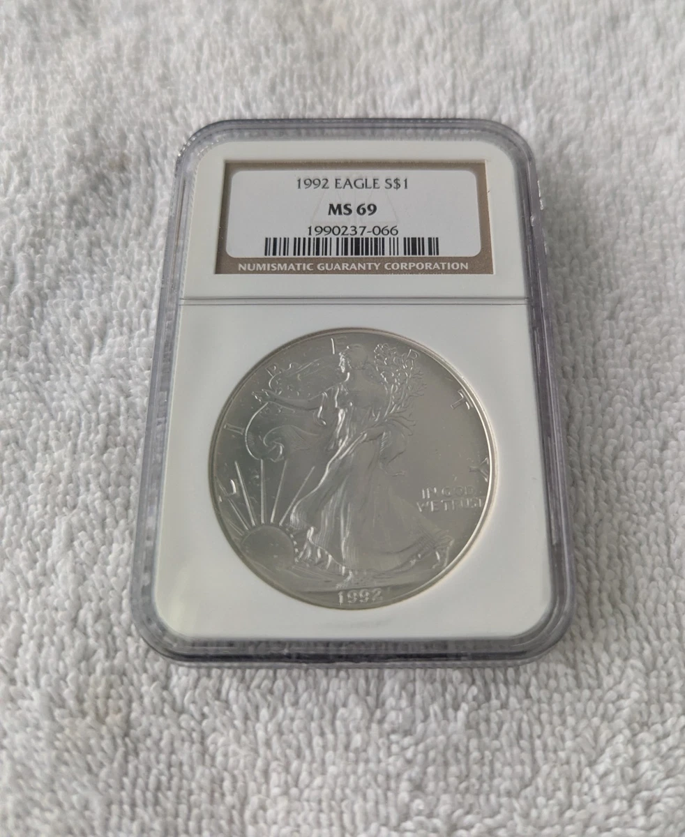 American Eagle MS 69 Graded 1992 Silver Bullion Coins for sale | eBay