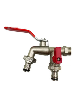 Garden Tools Brass Water Faucet 1/2'' outside & inside Used Easy Turn On/Off Leve