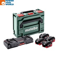 Metabo 685143000 18v Basic Set Inc 4x 10.0Ah Batts & ASC 145 DUO Charger In M...