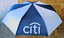 Citi Bank Logo Windproof Automatic Open Umbrella Powered by Rain Alertz NWT