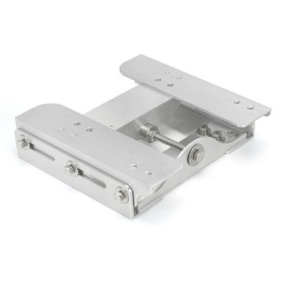 Silver Aluminum Adjustable 4'' Jack Plate Tool for Outboard Boat, JPL4400