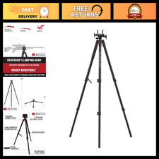Lightweight Hunting Tripod 7"-59" with Gun Clamp Shooting Rest for Stability