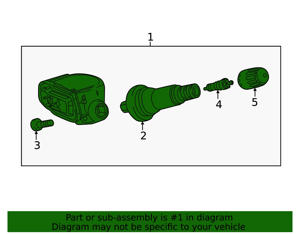 Genuine GM Tire Pressure Monitoring System (TPMS) Sensor 13556202 - Image 2 of 3