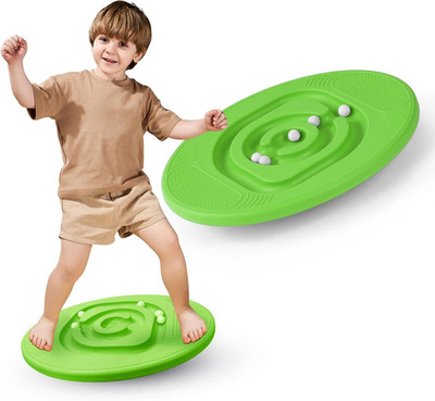 Kids Maze Balance Board - Wobble Trainer for Ski Surf Snowboard, Non-Slip Sensor