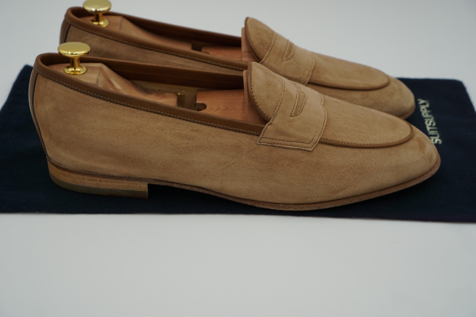 Suitsupply Leather Loafers Moccasins Suede Calf Leather EU43 UK9 US10 image 5