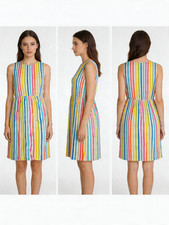 Tommy Hilgiger Hilfiger Women's Dress Striped Multicolored Size 18W