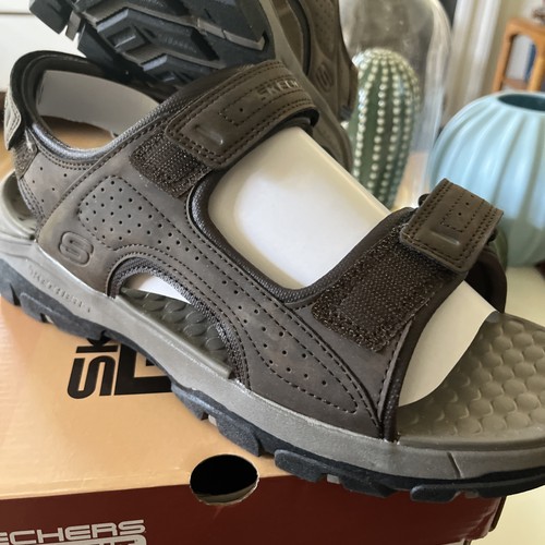 Skechers Sandals Men's 11 Chocolate Tresmen-Garo Strappy Relaxed 204105/CHOC NEW - Picture 2 of 9