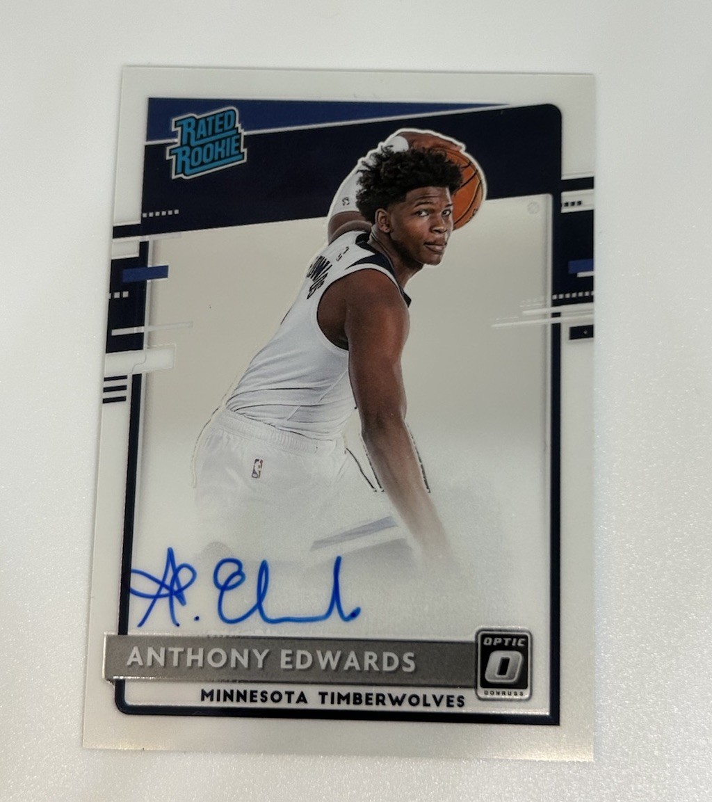 2020-21 Panini Donruss Optic  - Anthony Edwards Rated Rookie Autograph #151