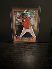 2025 Bowman Chrome Jose Ramirez Orange Mojo Refractor /25 Guardians #89