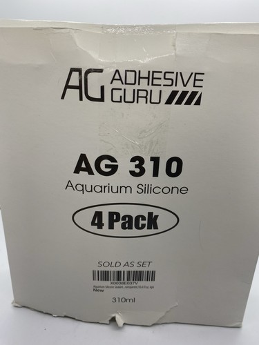 Adhesive Guru AG310 Aquarium Silicone 4 Pack 10.4 Fl Oz Tubes - Picture 1 of 2
