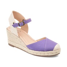 Women's Journee Collection Ashlyn Espadrille Sandals Purple SZ 12