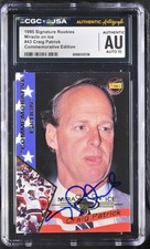 Craig Patrick Signed 1995 Signature Rookies Miracle On Ice 43 CGC AU JSA 10 Auto