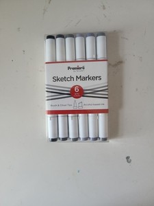 Premiere by Nicole Dual Tip Markers 6 Colors Gray Colors