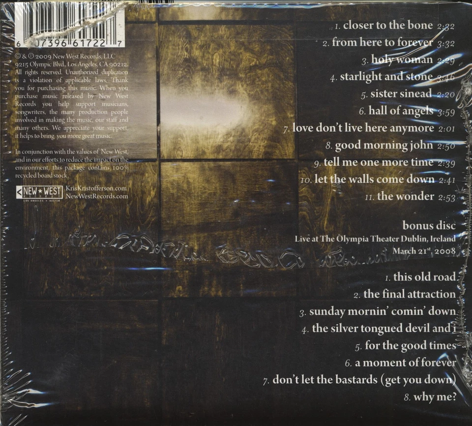 Kris Kristofferson - Closer To The Bone - Deluxe Edition (2-CD) - Songwriter/... - Bild 2 von 2