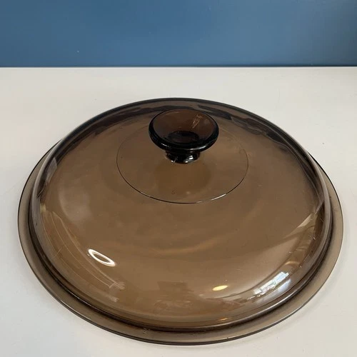 Amber 10.5” Pyrex Lid Replacement Fits Visions 4.5L 5qt Dutch Oven