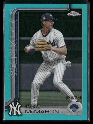 2025 Topps Chrome Update RYAN MCMAHON #USC66 RC TEAL Refractor /299 YANKEES