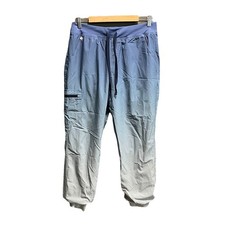 FIGS Technical Collection Blue Ombre Women's Scrubs Jogger Lined Pants Size M