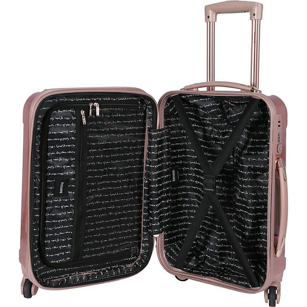 kensie Women's Alma Luggage Set, Opal, 20-Inch Carry-On | eBay