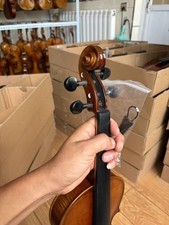 Nice Flamed Professional Handmade 4/4 Violin with Case Bow DDP to USA 