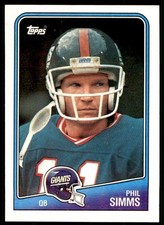 1988 Topps Phil Simms New York Giants #272