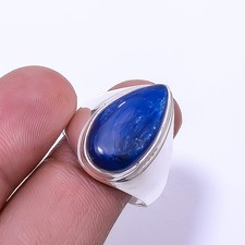 Natural Kyanite 925 Sterling Silver Handmade Ring S.9.5 R43, Christmas Gift