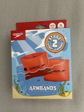 Image of Speedo Stage 2 Start Learning Arm Bands Armbands Age 6-12 Years 60kg Orange BNIB