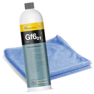 Koch Chemie Fine Cut Gelcoat Bootslack Politur Gf6.01 1L + Mikrofasertuch