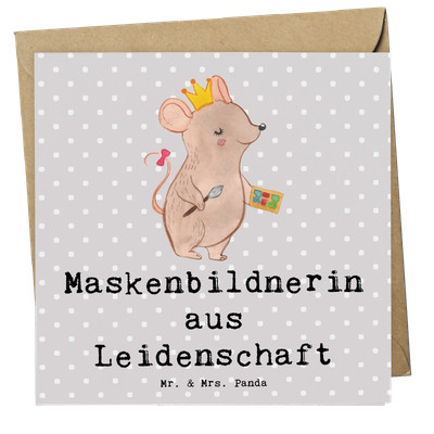 Deluxe Karte Maskenbildnerin Leidenschaft - Geschenk Hochwertige Gruß Visagi..