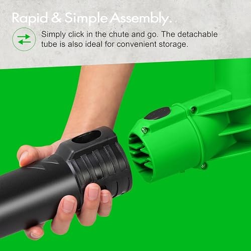  Electric Leaf Blower, Corded 7 Amp, 155MPH Air Speed, Lightweight & Handheld 