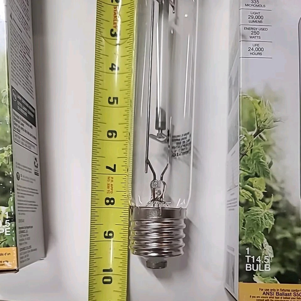 New Lot of 5 SYLVANIA 250W Plantastar High Pressure Sodium HID Grow Light Bulbs - Image 2 of 4