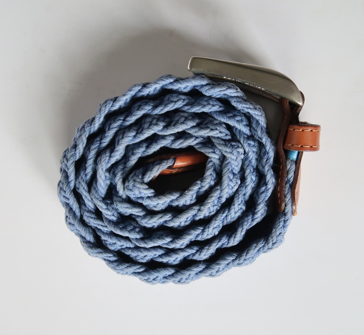 BRUNO CANNES St.TROPEZ Authentic Braided Blue Cotton Luxury  display picture 2