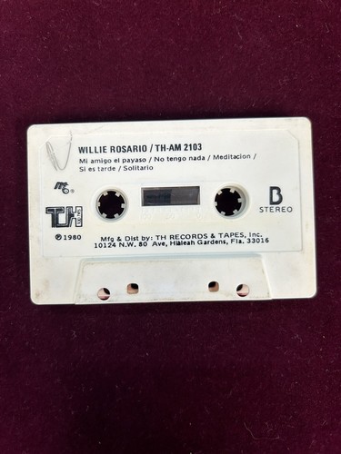 Willie Rosario – El De A 20 De Willie 1981 Cassette Tape OG Salsa Top Hits - Picture 5 of 5