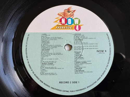 Now That's What I Call Music 4 2xLP Vinyl 1984 Queen U2 Elton John Culture Club - Picture 4 of 8