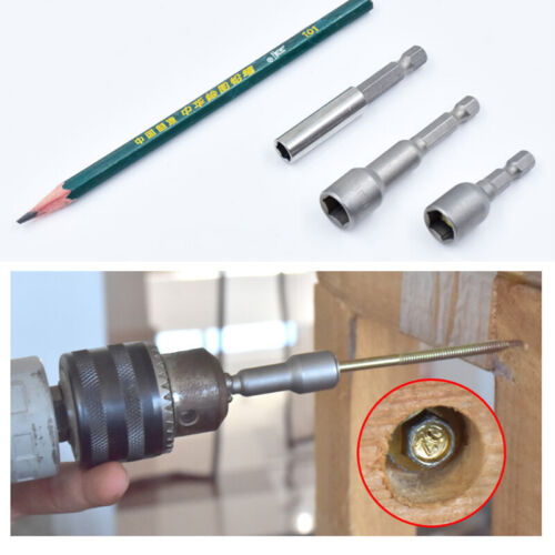 1/4" Hex Strong Magnetic Nut Driver Socket Length 65mm Impact Drill Bit 6mm-24mm - Picture 8 of 13