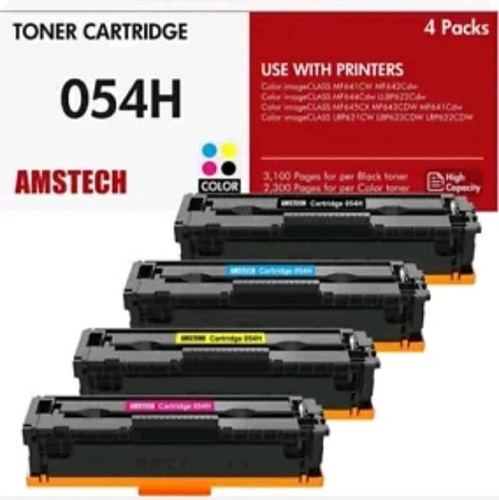 054 054H Toner Cartridges High Yield 4 Pack Compatible Replacement for Canon... - 第 1/5 張圖片