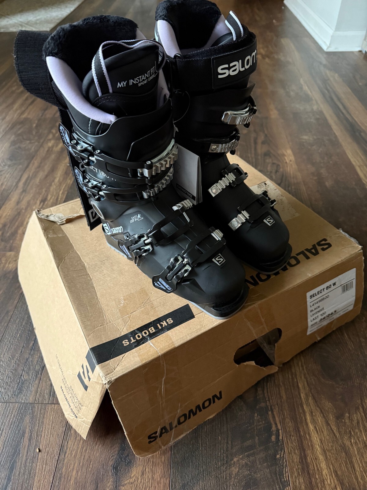 NUOVO Salomon Select 80 Donna 2023 Nero Lavanda Mondo 24 24 5