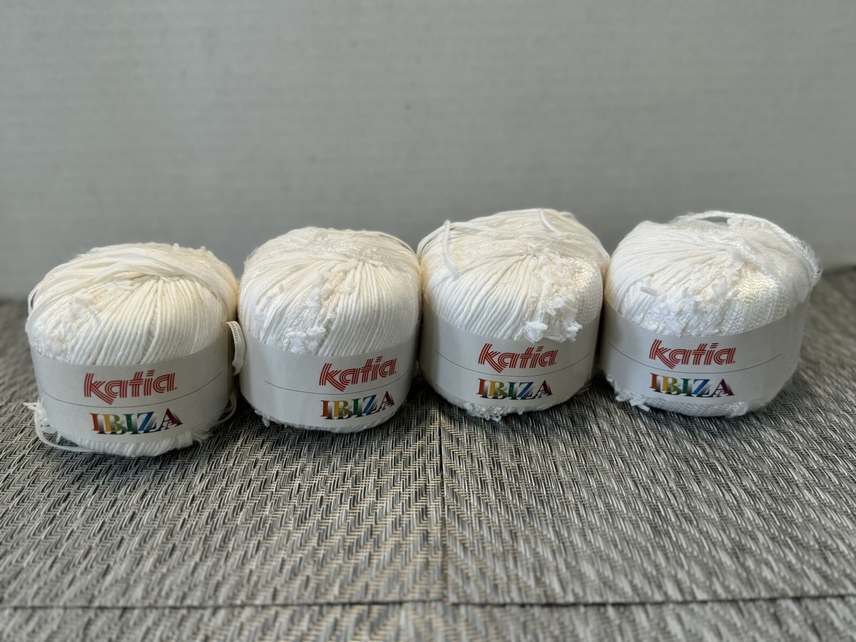 BARGAIN!!! KATIA IBIZA Ribbon Yarn ~ Color#1-White 50g/116yds