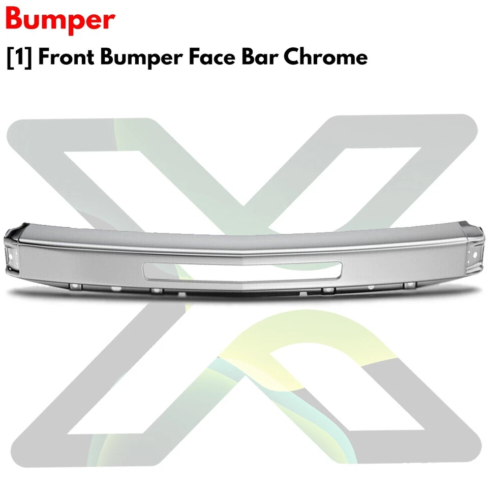 Bumper Chrome & Fog Lights Kit For 2007-2010 Chevrolet Silverado 2500 3500 HD Foto 3 de 4