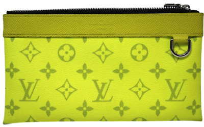 Louis Vuitton Pochette Clutch Bag Acid Yellow