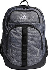 adidas Unisex Prime Backpack, Jersey One Size, Onix Grey/Black/White