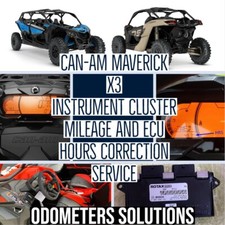 Can-Am Maverick X3 Instrument Cluster Mileage and ECU Hours Correction Service